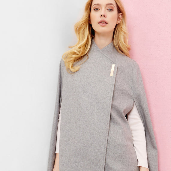 Aillaa Wool Wrap Over Cape