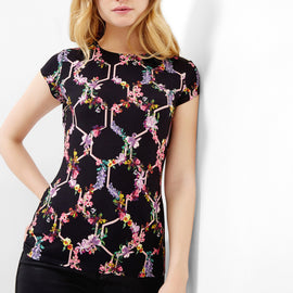 Dellila Lost Garden Fitted T-Shirt