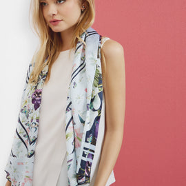 Elva Entangled Enchantment Silk Cape Scarf