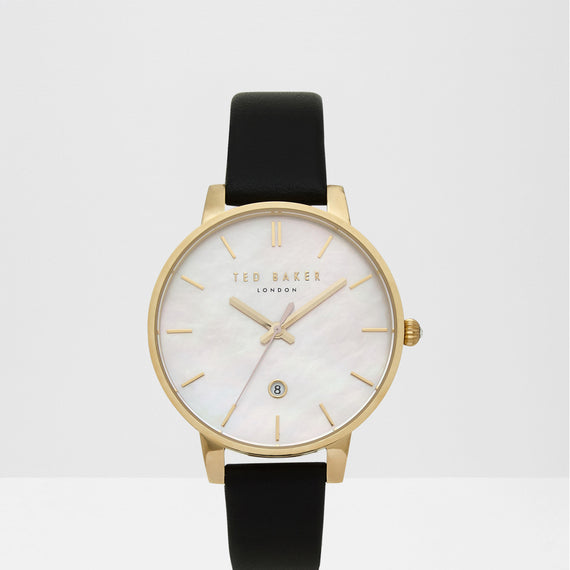 Lurisia Pearl Face Leather Strap Watch